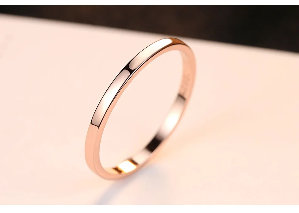 

S925 sterling silver ring circle simple fashion women's ring DR02
