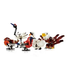 Оригинальные 545 шт. креативная Серия набор птиц хаб 4002014 строительные блоки кирпичи развивающие игрушки как рождественские