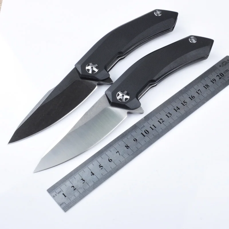 

High Quality ZT0095 Flipper folding knife 9Cr14Mov blade G10 handle outdoor hunting Camping survival Pocket Knife EDC tools