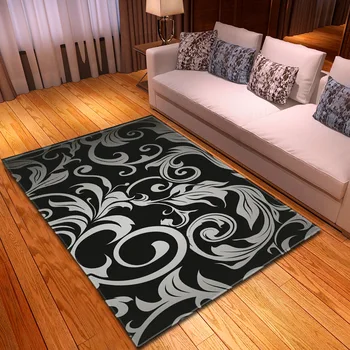 

3D black and white Square pattern carpet Baby Room Crawling Area Rugs Children Bedroom Decoration carpets Kitchen Antiskid Mats