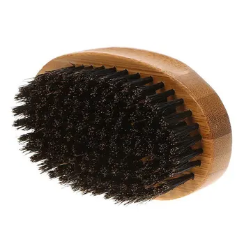 

Natural Boar Bristle Beard Brush Mini Mens Mustache Hair Shaving Facial Cleaning