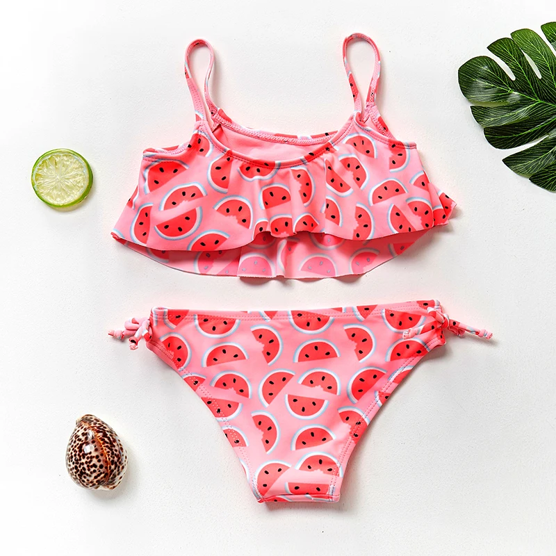 2~12Years Children Girls Swimsuit Beach wear Bathing suit Bikini set Biquini Infantil-ST108MIX girls swimsuit