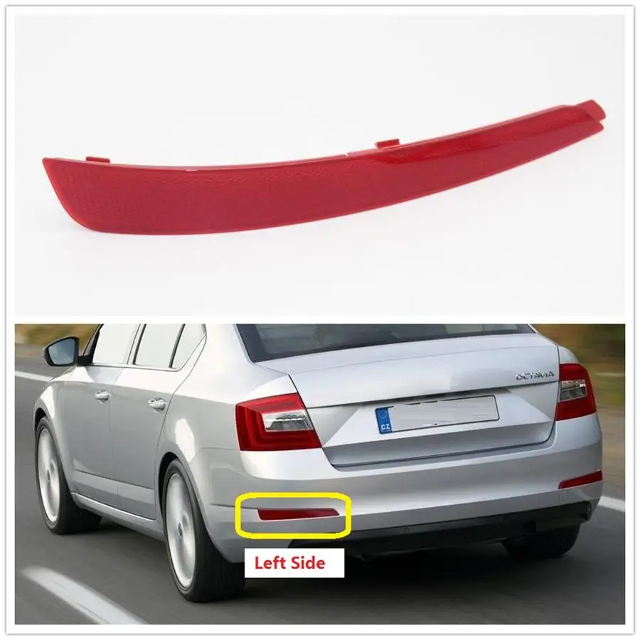 

Left Side For Skoda Octavia 5E A6 A7 2013 2014 2015 2016 2017 Car-Styling Rear Bumper Reflector Light