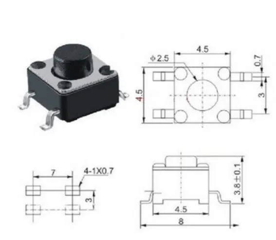 4.5X4.5X7 MM