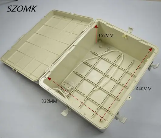 2 шт., пластиковые ip65 электрические водонепроницаемые распределительная коробка 480*370*200 мм szomk новая пластиковая коробка электроники корпус розетки