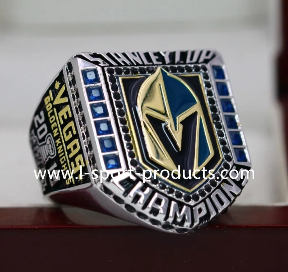 

Custom name and NO for 2017 2018 Vegas Golden Knights Hockey Iceball Championship Ring 7-15S