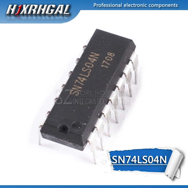 100PCS SN74LS04N DIP14 SN74LS04 DIP 74LS04N 74LS04 DIP-14 HD74LS14P new and original IC hjxrhgal | Электронные компоненты и