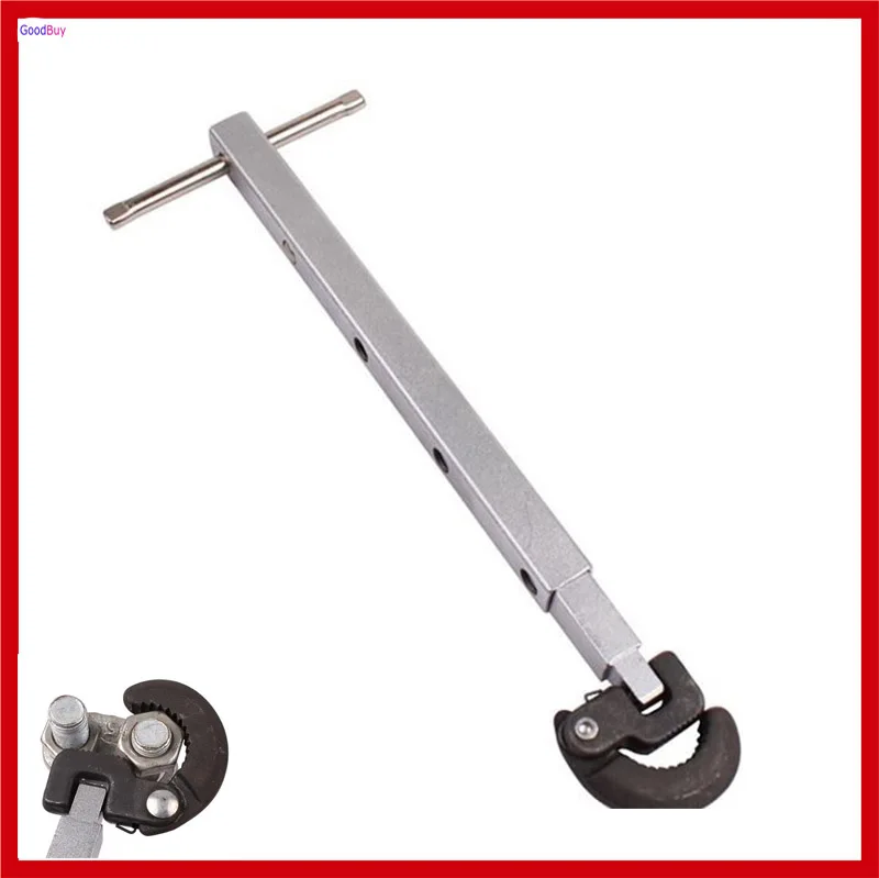 

New Angle Adjustable Basin Wrench Soft Tube Tap Faucet Water Pipe Hose Telescopic Wrench Spanner