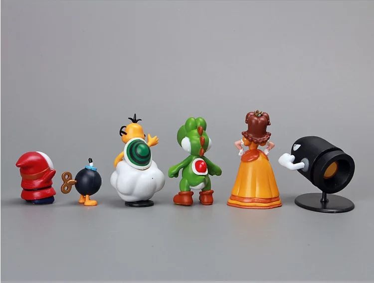 Мини фигурки Super Mario Bros из ПВХ 3 5 6 см 1 2 дюйма 18 шт./лот|dolls for kids|doll fortoy doll |