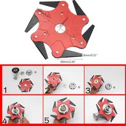 Обновление 6 T лезвие марганца стальная бритва косилка газонокосилка триммер головка резак лезвие для сада Газонокосилка аксессуары
