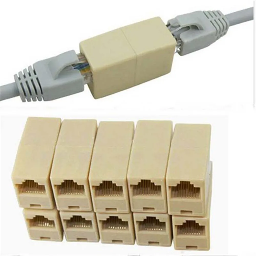 Ethernet Coupler//Internet//RJ45//8P8C//Adapter//Extension//Connector//Joiner//Cat5//B-20