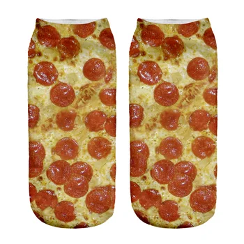 

Best selling ice cream printed snacks burger stereo straight socks women factory wholesale