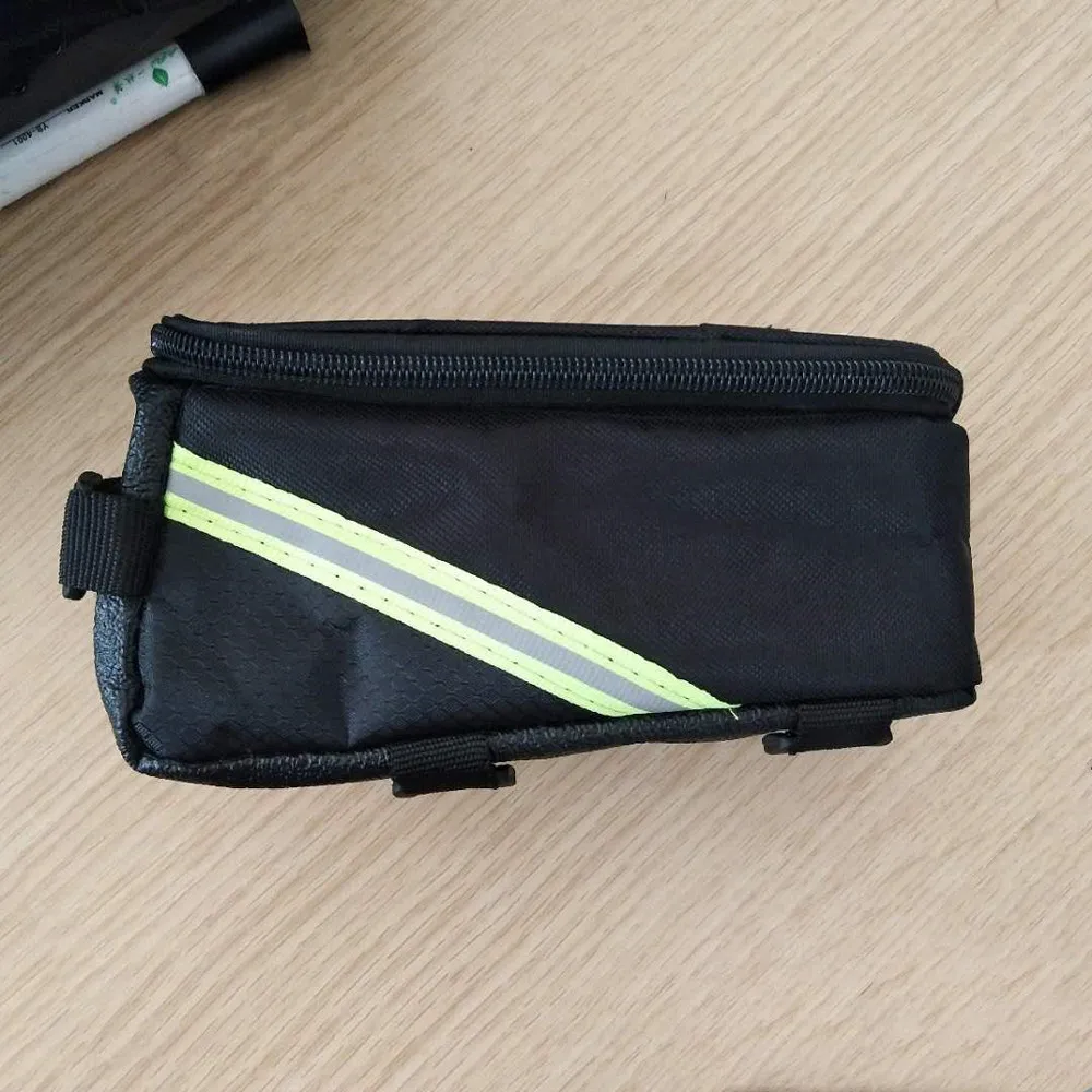 Top Bicycle Bags Waterproof Touch-Screen bicycle tube bag Front Mobile Phone Frame Bag Holder handlebar Borse per biciclette L712 10