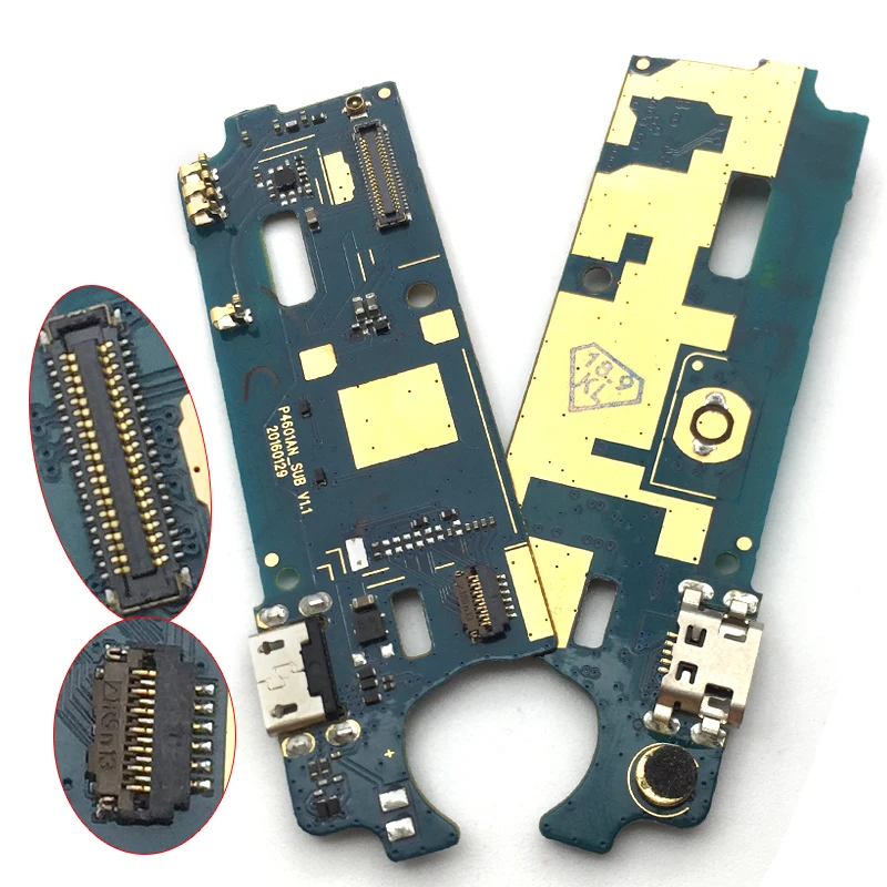USB Зарядка гибкий кабель для порта зарядного устройства для Wiko U Feel Lite Dock Connector передачи данных подключения платы С микрофоном