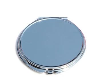 

Blank 75mm compact mirrors Silver cosmetic pocket Mirror case for DIY personalize Engraving #18122