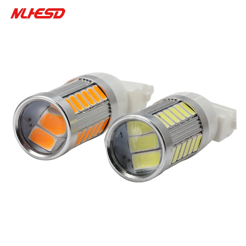10pcs car 3157 P27/7 W 33 smd 5630 5730 LED Luzes de Freio do motor daytime running luz Turn Signal 3156 3057 3456 3757 | Автомобили и