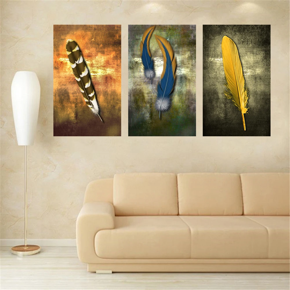 Oil-Paintings-on-Canvas-Feather-White-Modern-Abstract-Oil-Painting-Wall-Art-Home-Decor-Picture-for