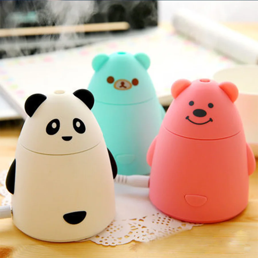 Mini USB Humidifier Udara Kartun Aromaterapi Diffuser Keren Mist