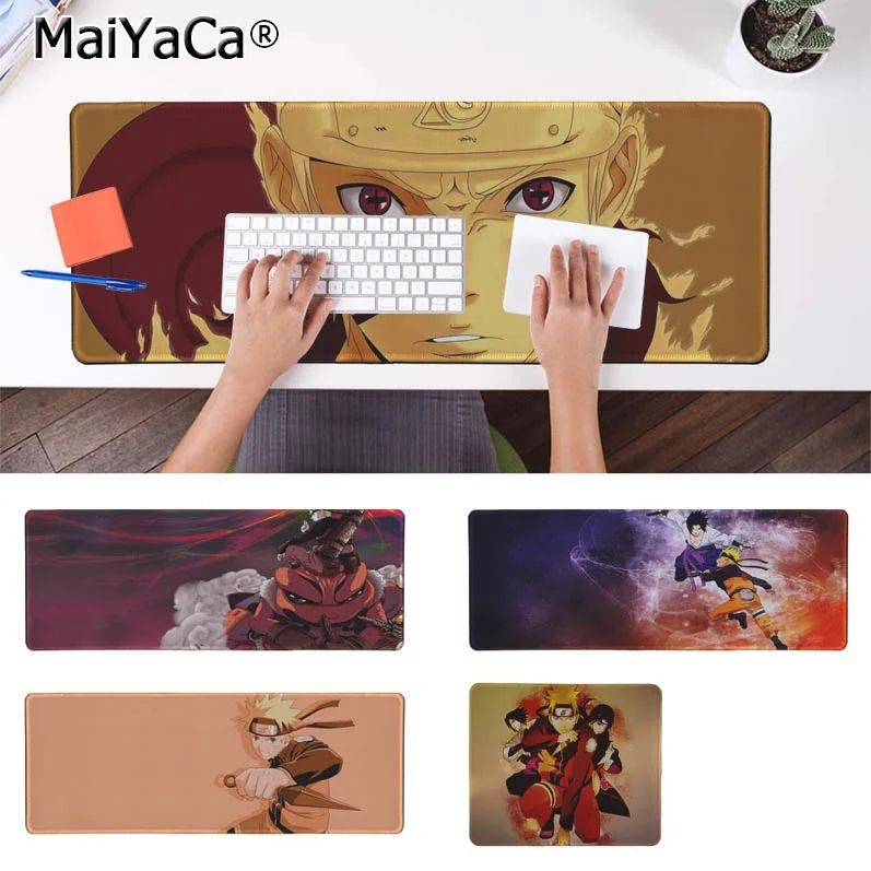 

MaiYaCa Simple Design Naruto Natural Rubber Gaming mousepad Desk Mat Rubber PC Computer Gaming mousepad