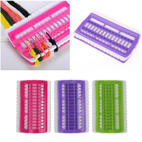 30 Positions Cross Stitch Row Line Tool Sewing Needles Holder Embroidery Floss Thread Organizer DIY Sewing Tools 3 Colors
