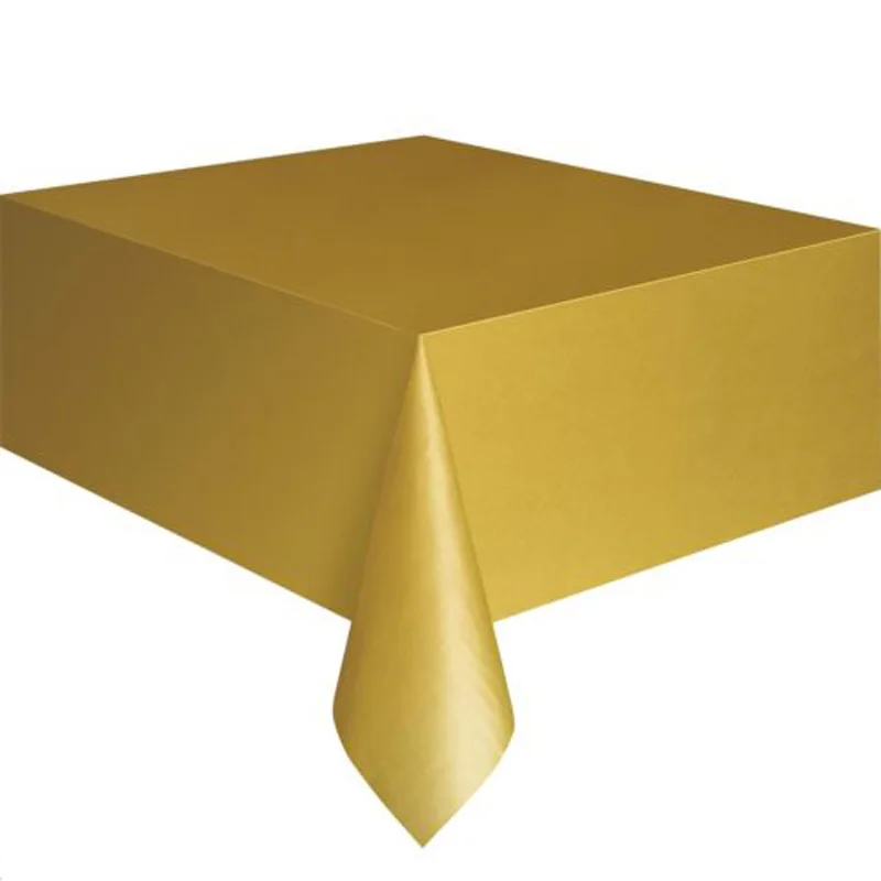 Прямоугольник Пластик одноразовые Скатерти крышка вечерние свадебные Tablecovers