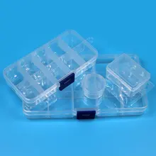 2 шт. рыболовная Винтажная с высокой талией ящик из прозрачного пластика емкость для хранения коробка Рыболовная Приманка снасти Коробка