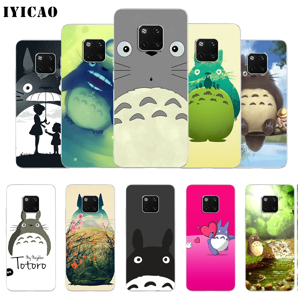 IYICAO милый Tonari no Totoro Мягкий силиконовый чехол для телефона Huawei Mate 10 20 Lite Pro Nova 2 2i 3 3i 4