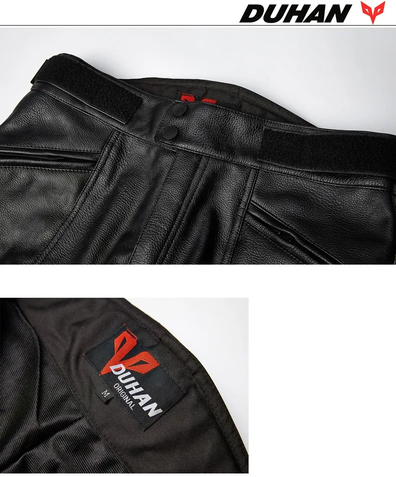 DUHAN мужские водонепроницаемые ветрозащитные штаны из искусственной кожи для мотогонок защитные штаны для езды на мотоцикле