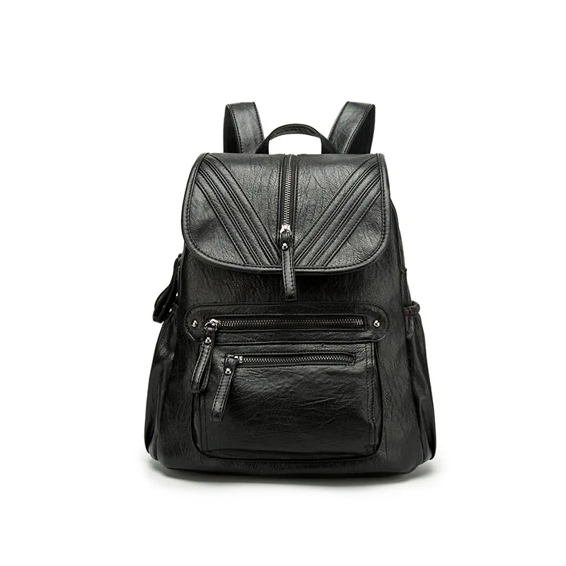 

Genuine Leather Backpack Mochila Rucksack Designer School Backpack Female Sac A Dos Shoulder Bag For Women 2018 Multi Lady C425