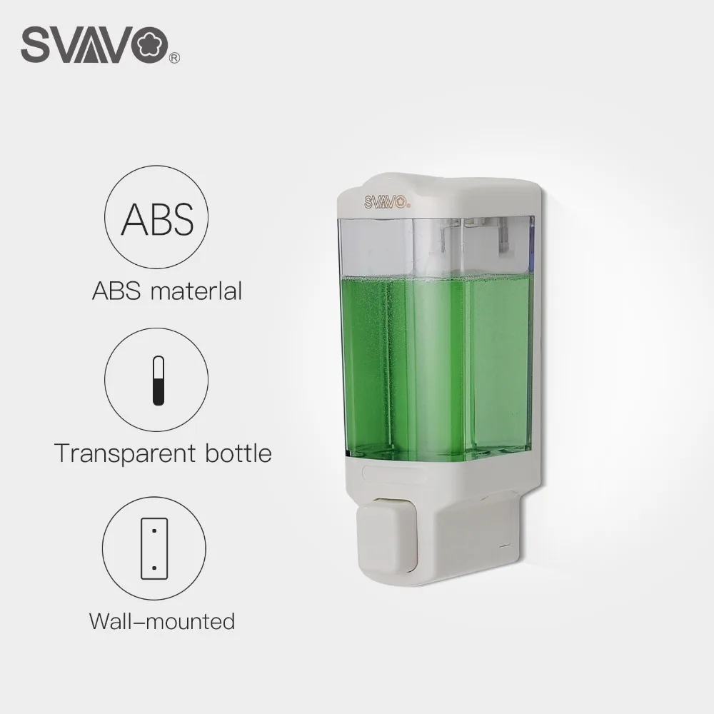 

SVAVO Manual Liquid Soap Dispenser 480ml Hand Pressing Liquid Soap Dispenser Bathroom accessories Soap Dispenser