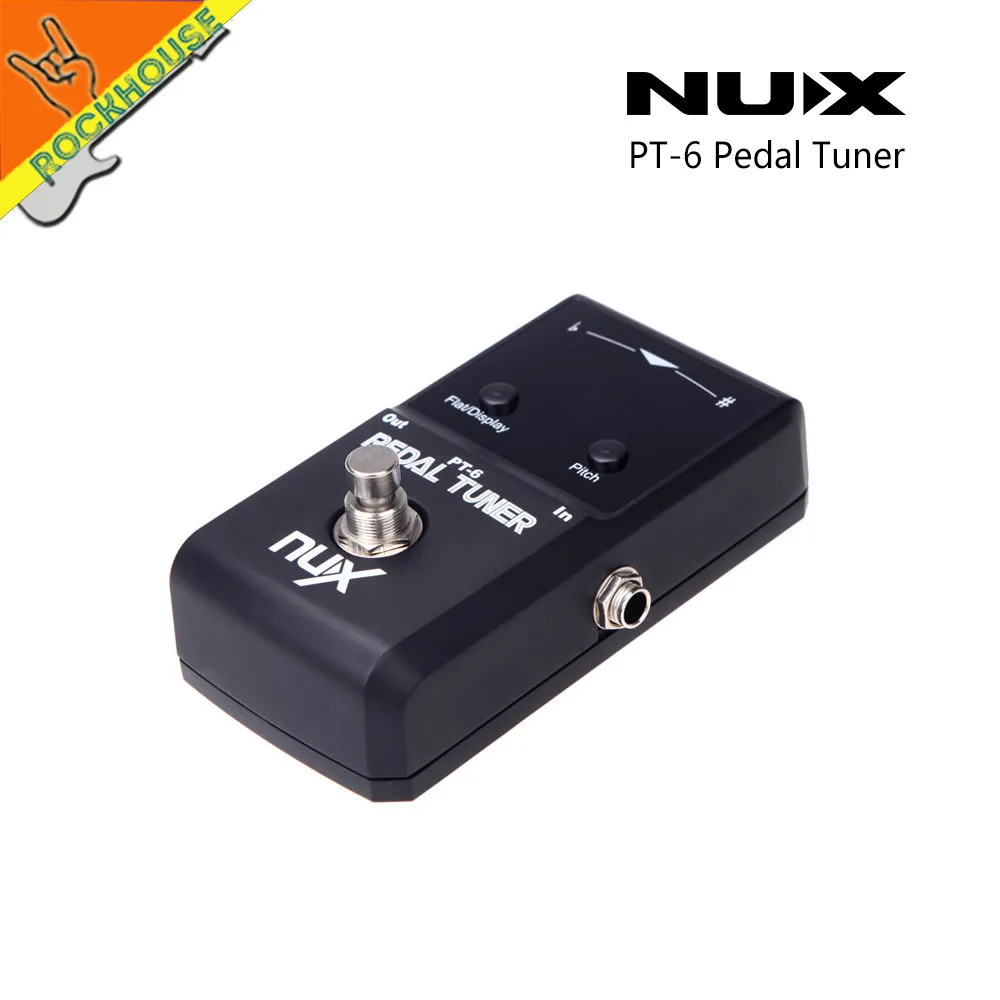 NUX Guitar Pedal Tuner Bass Pedal Tuner Pedal with Flat Tuning High Sensitivity Color LED Screen True Bypass Free Shipping