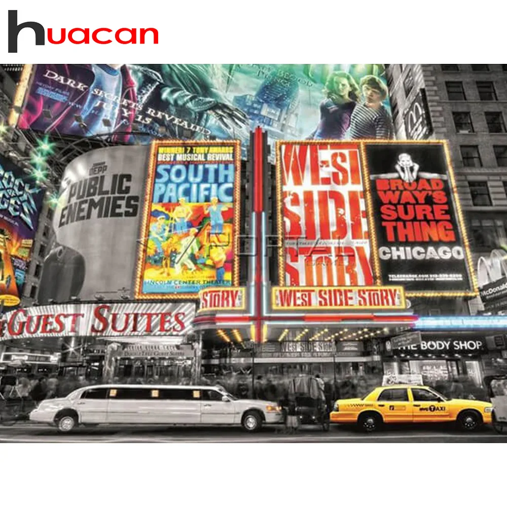 

Huacan Diamond Painting Accessories Shop New 2019 DIY 5d Diamond Embroidery Cross-stitch Scenic Diamond Mosaic Car Diamond Art