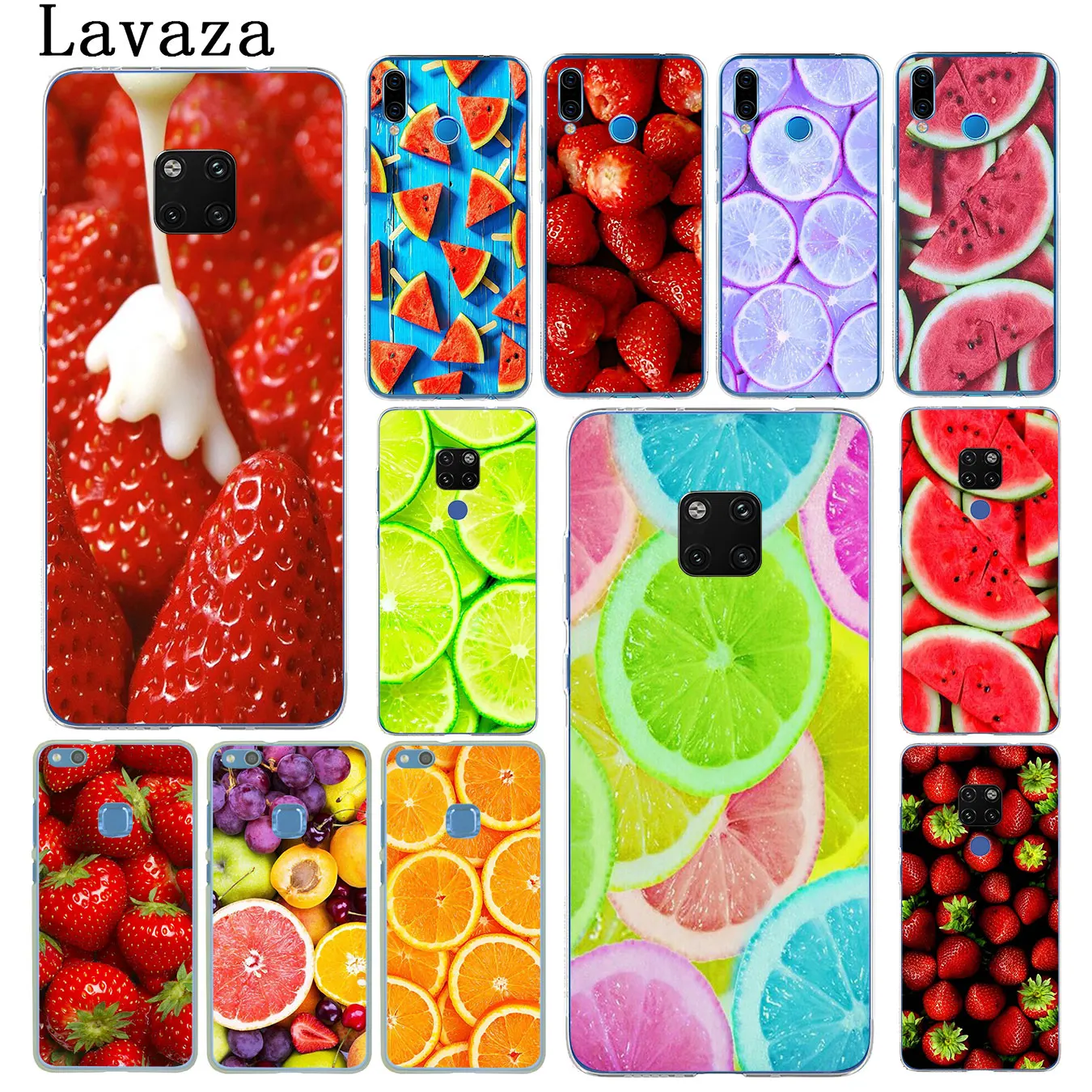 Lavaza Strawberry orange watermelon Fruits Phone Case for Huawei Mate 30 10 20 Pro Lite Nova 5I 4 3i 3 2i 2 Y6 Prime Cover | Мобильные