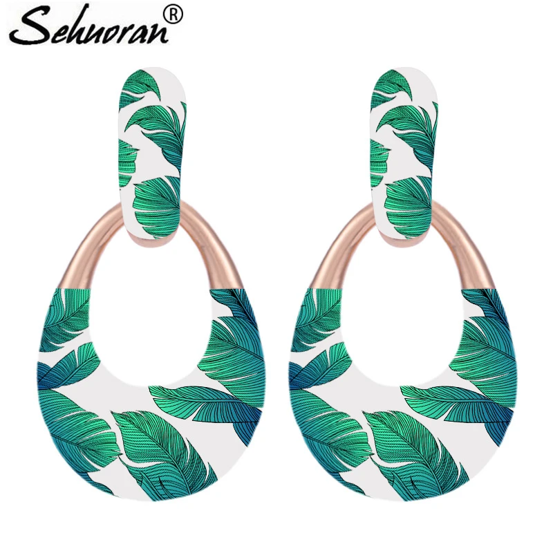 

Sehuoran Oorbellen Earings Drop Earrings For Woman Pendientes Brinco Mujer Moda 2018 Sieraden Fashion Jewelry DropShipping EAR