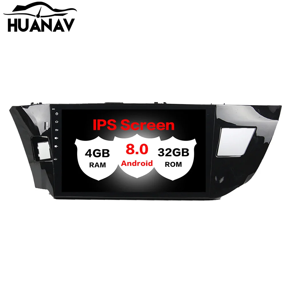 Best HUANVA Android 8.0 NO Car CD DVD Player GPS navigation For TOYOTA LEVIN 2013-2015 multimedia auto Radio player tape recorder 5