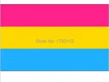 Envío gratis Bandera 5×3 FT-100 Pansexual % poliéster Con 2 hebilla de Arco Iris Del Orgullo Gay