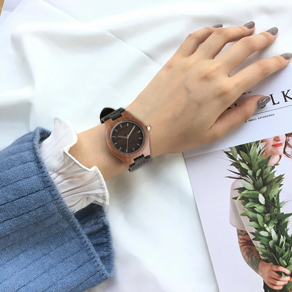 YISUYA New Arrival Wooden Wrist Watch Women Sport Quartz Handmade Bamboo Wood Creative Watches Hot Girl Gift Ladies Watch Clock (15)