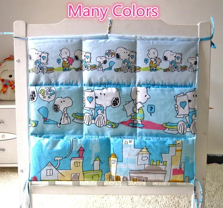 Conjunto de Cama do Bebê Berço para Bebês dos Desenhos Animados Armazenamento Pendurado Bolsas Elefante Bolsa 62*52cm 25 do bebê berço para bebês armazenamento pendurado