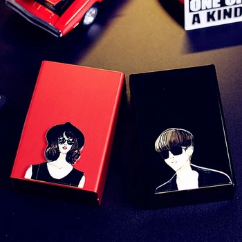 

Super Thin Metal Shell Aluminum Alloy Creative Men And Women Portable Automatic Cover Cigarette Box