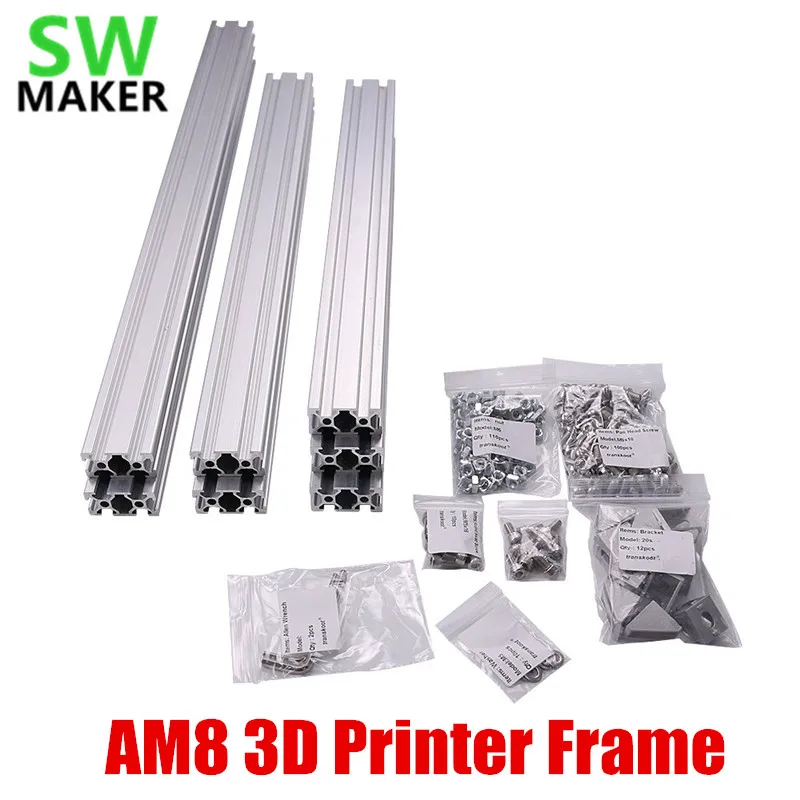 1 set AM8 3D Printer Aluminum Metal Extrusion