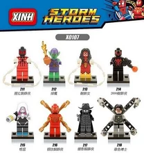X0107 Building Blocks Captain America 3 Iron Spider Man Woman Gwen Green Goblin Shadows Doctor Octopus