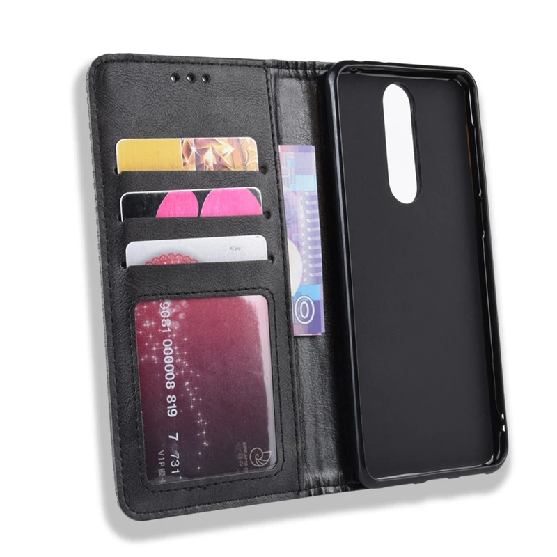 Для Alcatel 3 чехол роскошный Флип PU кожаный, в виде бумажника, магнитный адсорбционный чехол для Alcatel3 5053Y 5053D 5053K телефонные сумки
