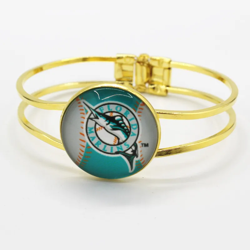 Wholesale Florida Marlins sports baseball team charms alloy bracelets