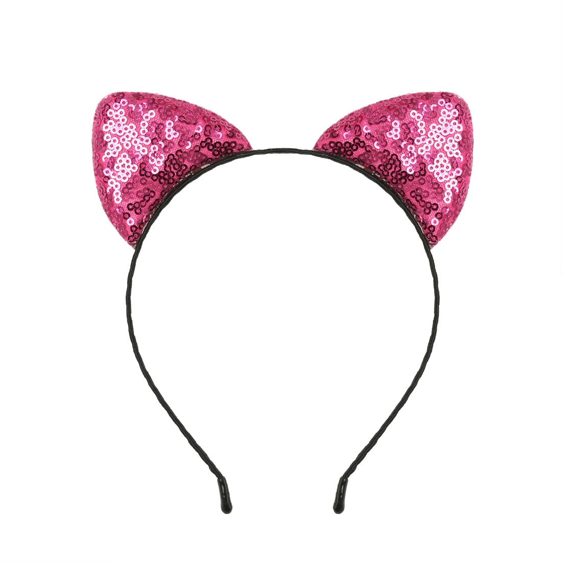 1 PC Cute Lovely Sequin Cat Fox Ears Headband Sparkly Bling Cat