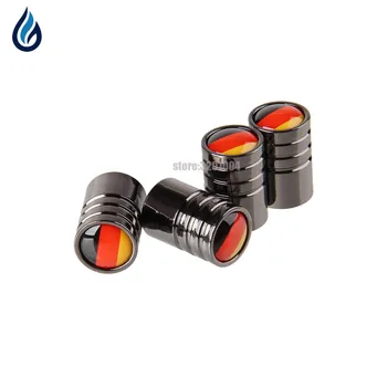 

Germany Flag Logo Car Wheel Tire Valve Stems Caps Cover For Volkswagen Golf Passat Polo Mercedes Benz Opel Astra Corsa BMW Audi