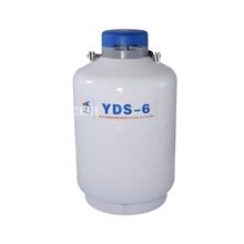 6L криогенный контейнер из алюминиевого сплава контейнер для хранения жидкого азота бак для жидкого азота внешний диаметр 305 мм YDS-6