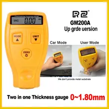 RZ Digital Automotive Car Paint Thickness Gauge of and Varnish Film Coating for Cars Meter Upgraded GM200A 1.8mm 71mil