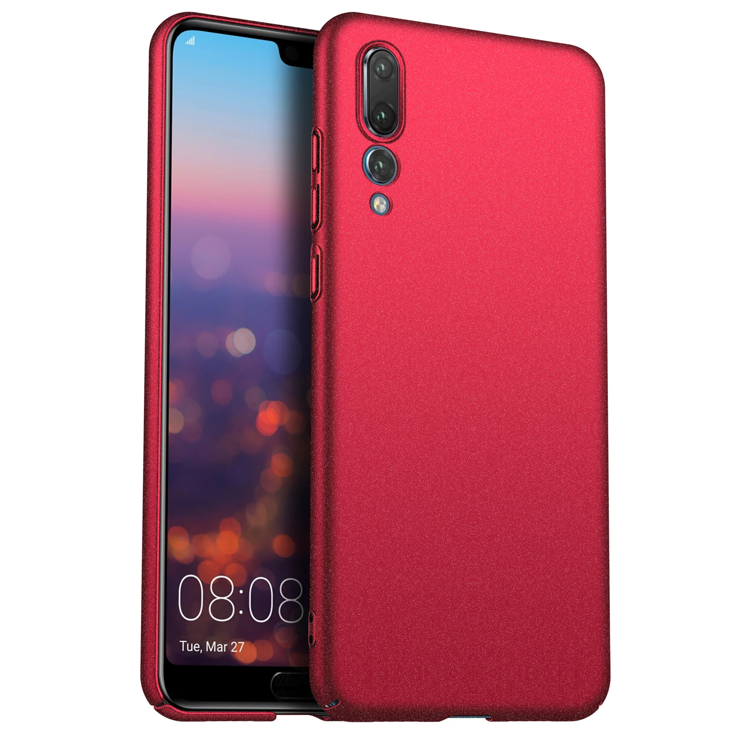 Для Huawei P20 Pro P30 Pro Чехол, ультратонкий минималистичный тонкий защитный чехол для телефона задняя крышка для Huawei P20 Lite - Цвет: Matte Red