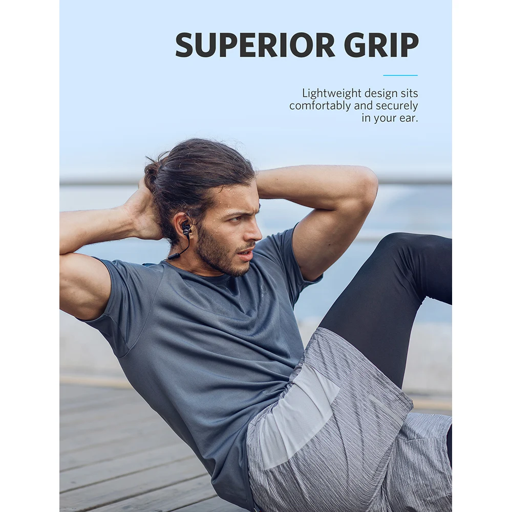 Цена Anker Bluetooth наушники Soundcore Spirit с беспроводной Bluetooth 5,0 8h батарея IPX7 SweatGuard Tech и микрофоном