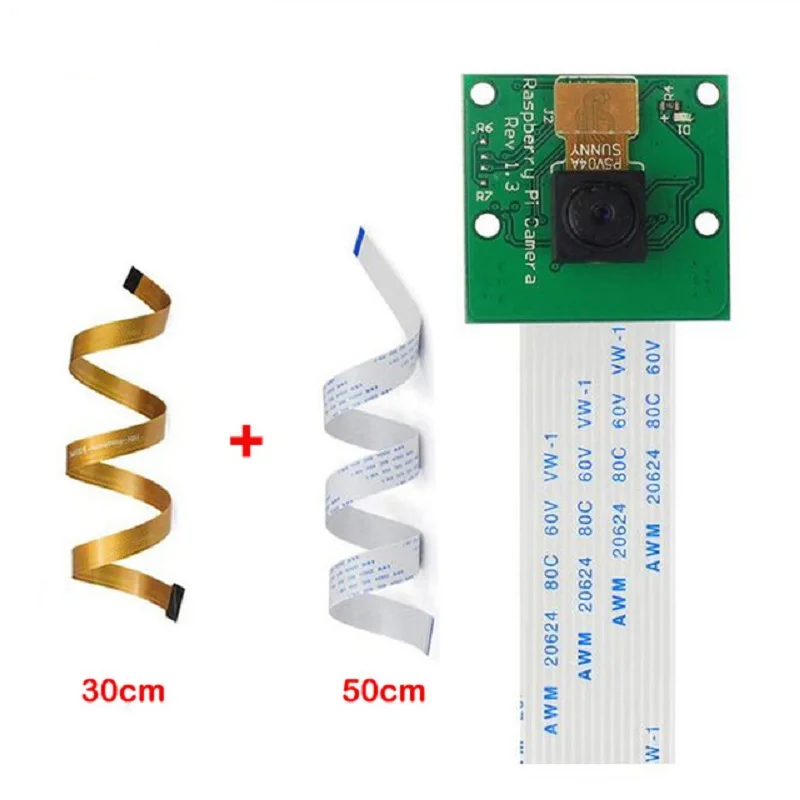 

Camera Cable for Raspberry Pi Camera Module 5MP 1080p with 30cm Pi Zero Camera Ribbon Cable and 50 cm Pi 3 For Raspberry Pi B+ 2